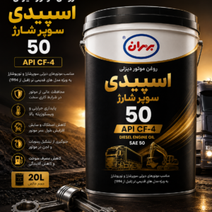 روغن اسپیدی سوپر شارژ 50 برای دیزل ژنراتور